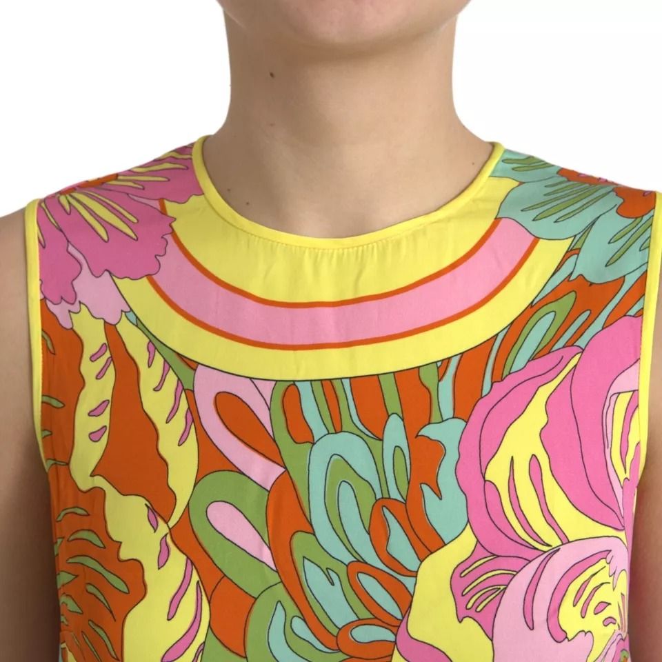 Floral Silk Sleeveless Tank Women's Top (Pre-Owned) - Dolce & Gabbana - Modalova