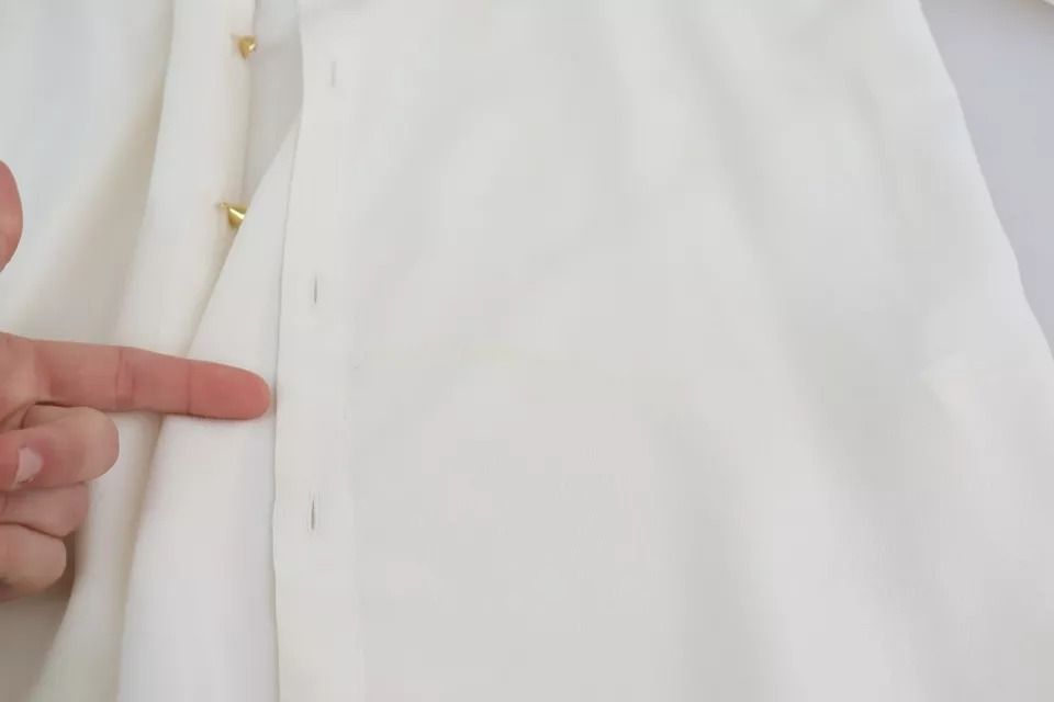 White Blouse Ascot Collar Shirt Silk Women's Top (Pre-Owned) - Dolce & Gabbana - Modalova