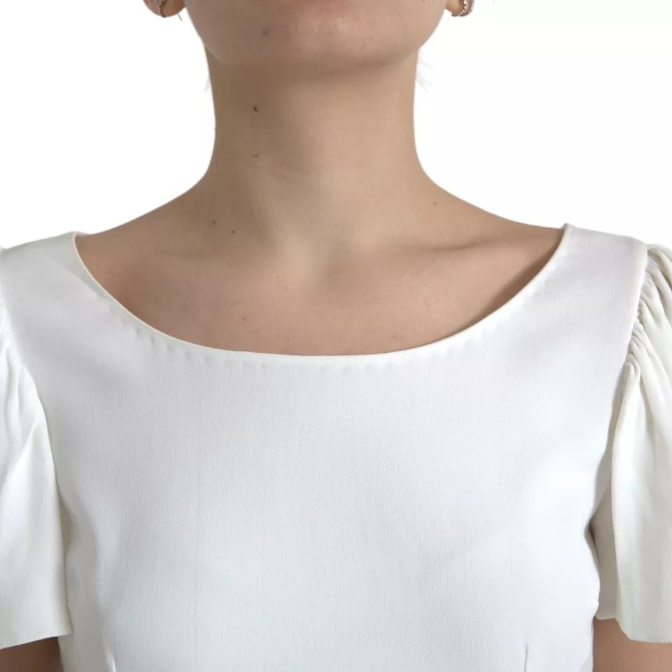 Viscose Round Neck Short Sleeves Women's Top (Pre-Owned) - Dolce & Gabbana - Modalova