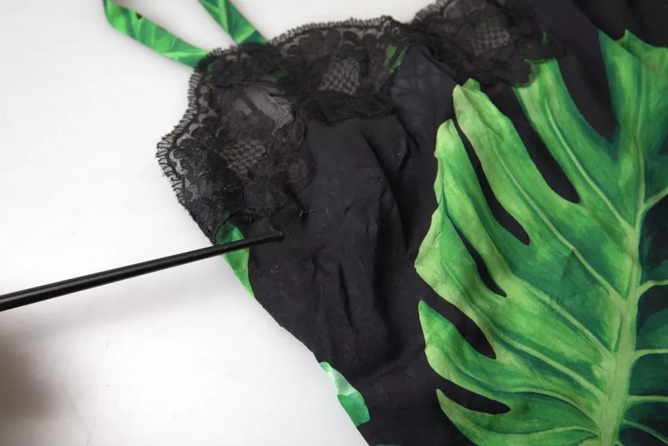 Philodendron Print Silk Camisole Women's Underwear (Pre-Owned) - Dolce & Gabbana - Modalova
