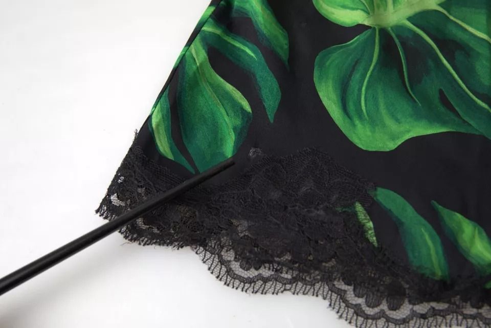 Philodendron Print Silk Camisole Women's Underwear (Pre-Owned) - Dolce & Gabbana - Modalova