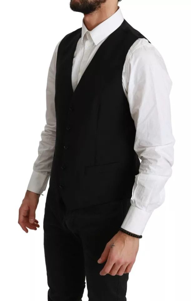 Stretch Waistcoat Formal Dress Wool Men's Vest (Pre-Owned) - Dolce & Gabbana - Modalova
