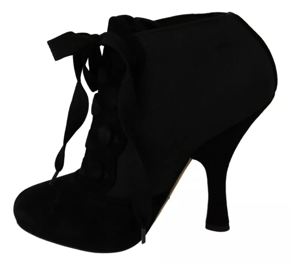 Suede Stretch Ankle Boots Booties Women's Shoes (Pre-Owned) - Dolce & Gabbana - Modalova