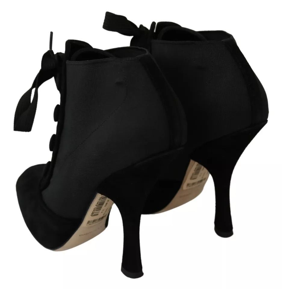 Suede Stretch Ankle Boots Booties Women's Shoes (Pre-Owned) - Dolce & Gabbana - Modalova