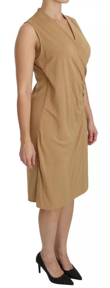 V-neck Shift Knee Length Viscose Women's Dress (Pre-Owned) - Ralph Lauren - Modalova