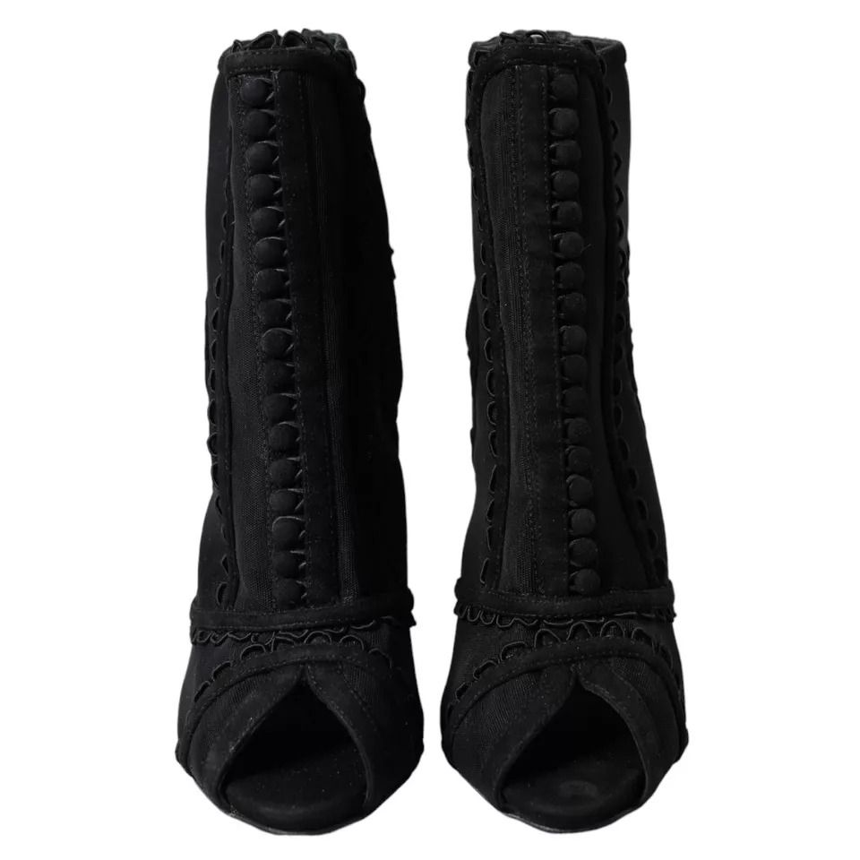 Tulle Stiletto Heels Short Boots Women's Shoes (Pre-Owned) - Dolce & Gabbana - Modalova