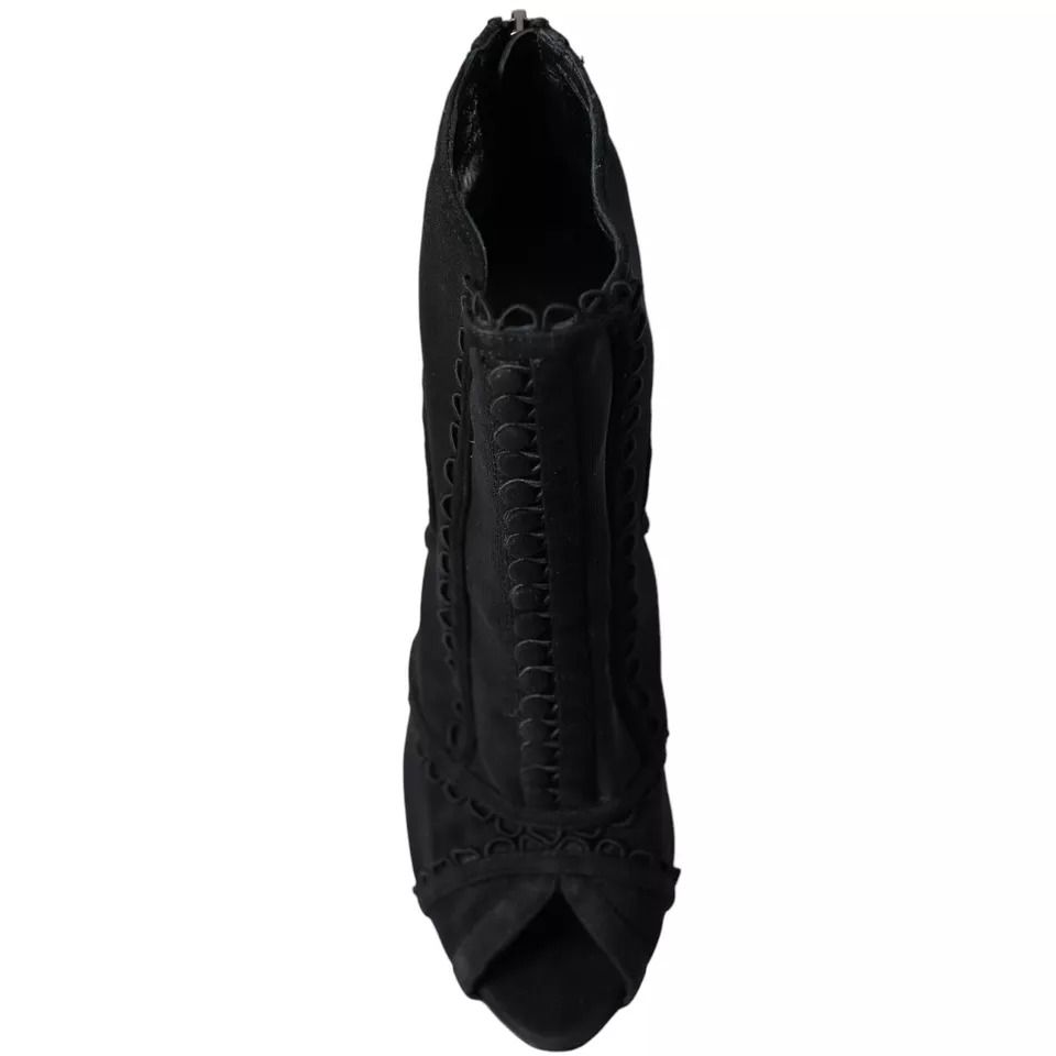 Tulle Stiletto Heels Short Boots Women's Shoes (Pre-Owned) - Dolce & Gabbana - Modalova