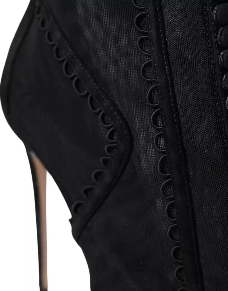 Tulle Stiletto Heels Short Boots Women's Shoes (Pre-Owned) - Dolce & Gabbana - Modalova