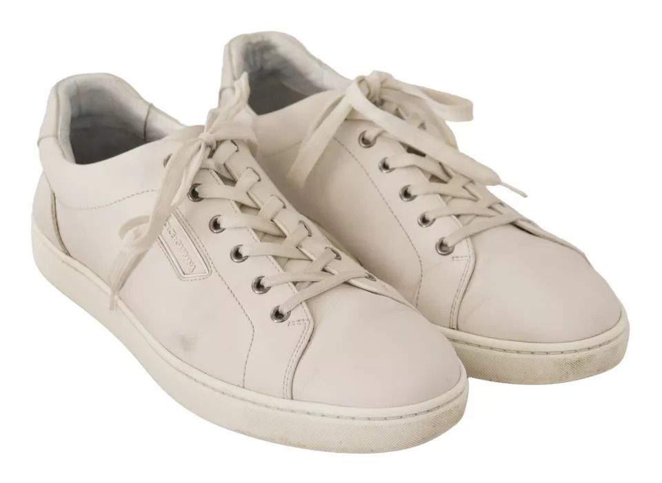 Casual Leather Logo Men Sneakers Men's Shoes (Pre-Owned) - Dolce & Gabbana - Modalova