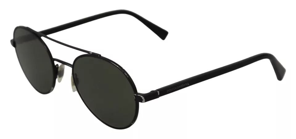 Matte Steel Frame Green Lens DG2245 Women's Sunglasses (Pre-Owned) - Dolce & Gabbana - Modalova