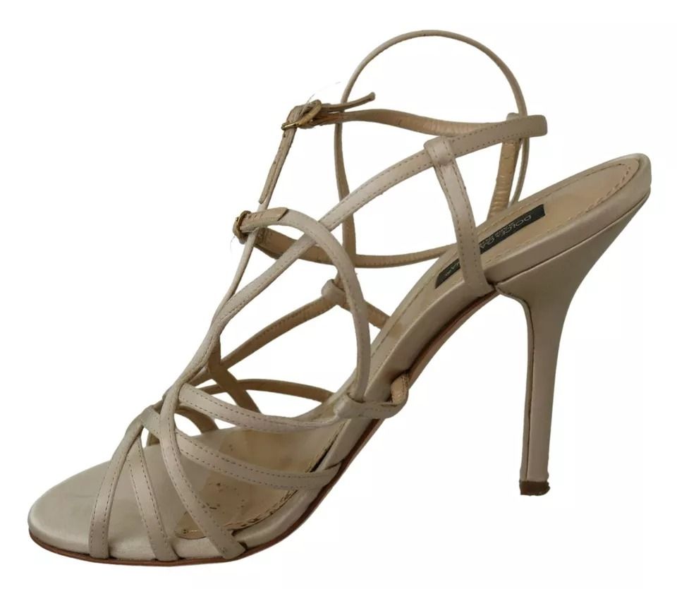 Silk Ankle Strap Heels Sandals Women's Shoes (Pre-Owned) - Dolce & Gabbana - Modalova