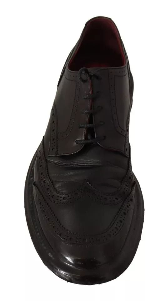 Leather Brogue Oxford Dress Men's Shoes (Pre-Owned) - Dolce & Gabbana - Modalova