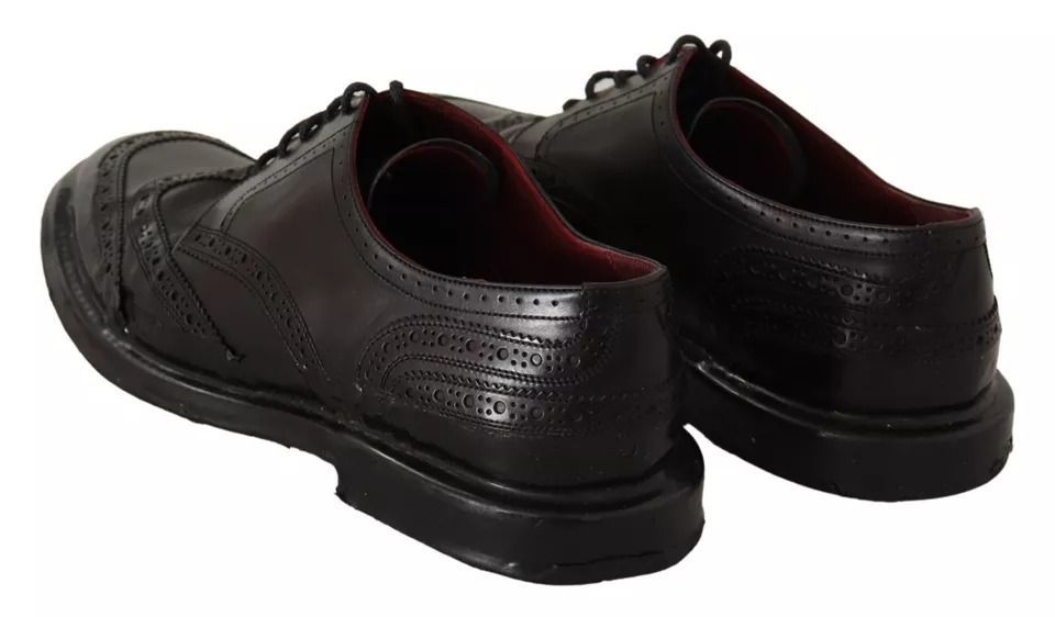 Leather Brogue Oxford Dress Men's Shoes (Pre-Owned) - Dolce & Gabbana - Modalova