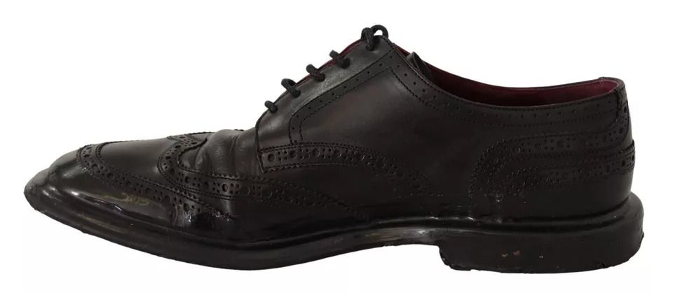 Leather Brogue Oxford Dress Men's Shoes (Pre-Owned) - Dolce & Gabbana - Modalova