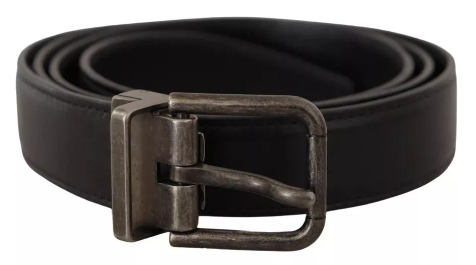 Calf Leather Vintage Logo Metal Buckle Men's Belt (Pre-Owned) - Dolce & Gabbana - Modalova