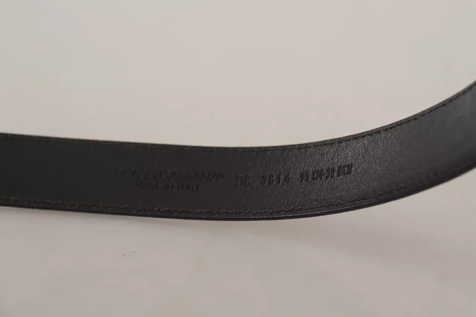 Calf Leather Vintage Logo Metal Buckle Men's Belt (Pre-Owned) - Dolce & Gabbana - Modalova