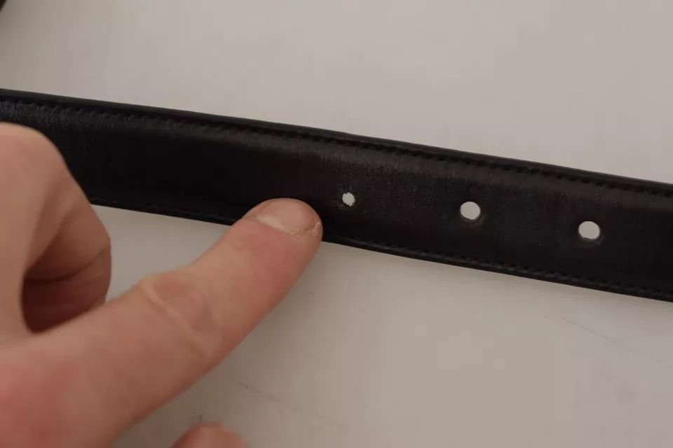 Calf Leather Vintage Logo Metal Buckle Men's Belt (Pre-Owned) - Dolce & Gabbana - Modalova