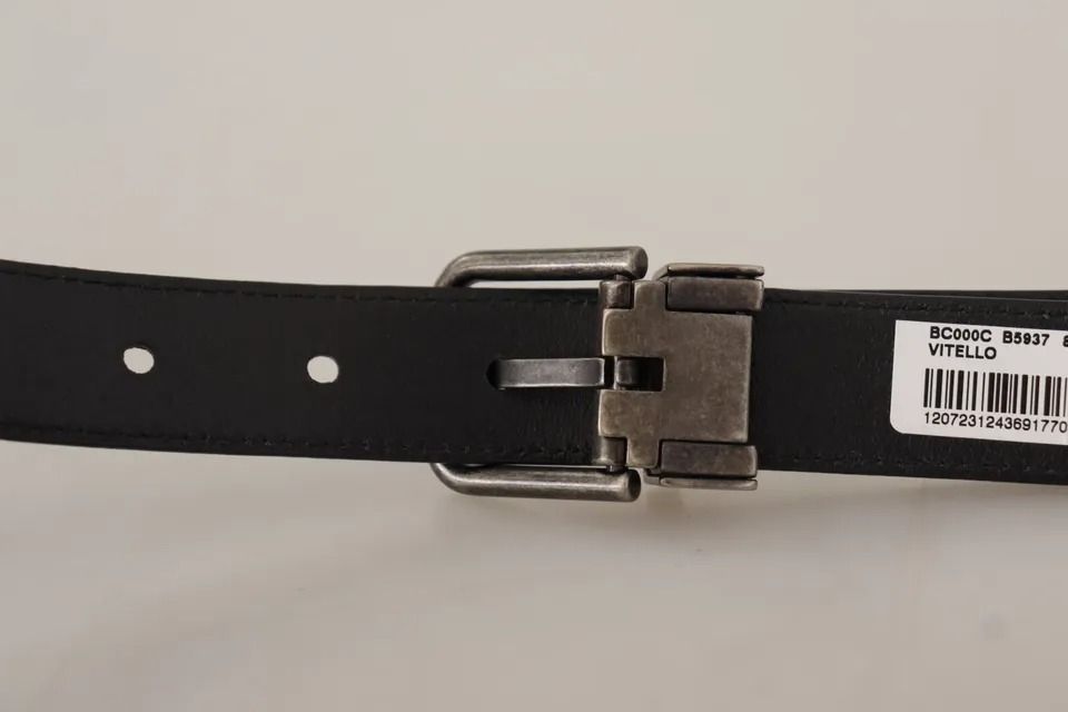 Calf Leather Vintage Logo Metal Buckle Men's Belt (Pre-Owned) - Dolce & Gabbana - Modalova