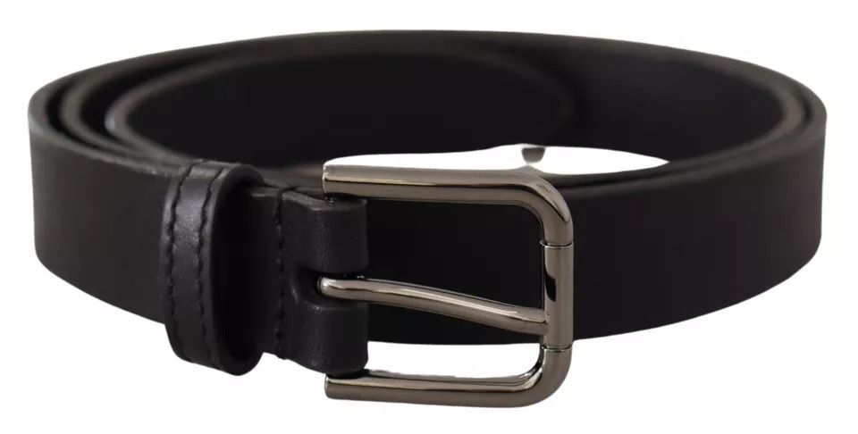 Calf Leather Classic Metal Logo Buckle Men's Belt - Dolce & Gabbana - Modalova