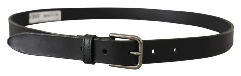 Calf Leather Classic Metal Logo Buckle Men's Belt - Dolce & Gabbana - Modalova
