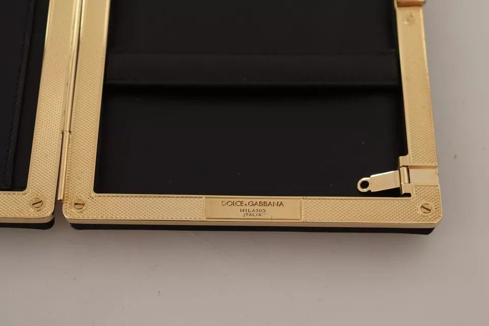 Silk Gold Frame Clutch Evening Party Purse Women's Bag (Pre-Owned) - Dolce & Gabbana - Modalova