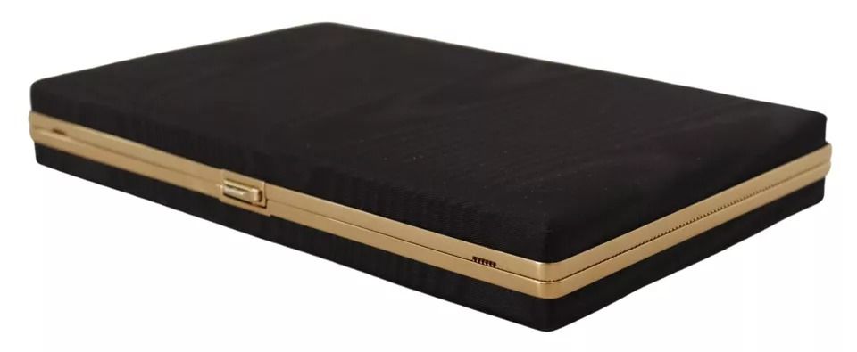 Silk Gold Frame Clutch Evening Party Purse Women's Bag (Pre-Owned) - Dolce & Gabbana - Modalova