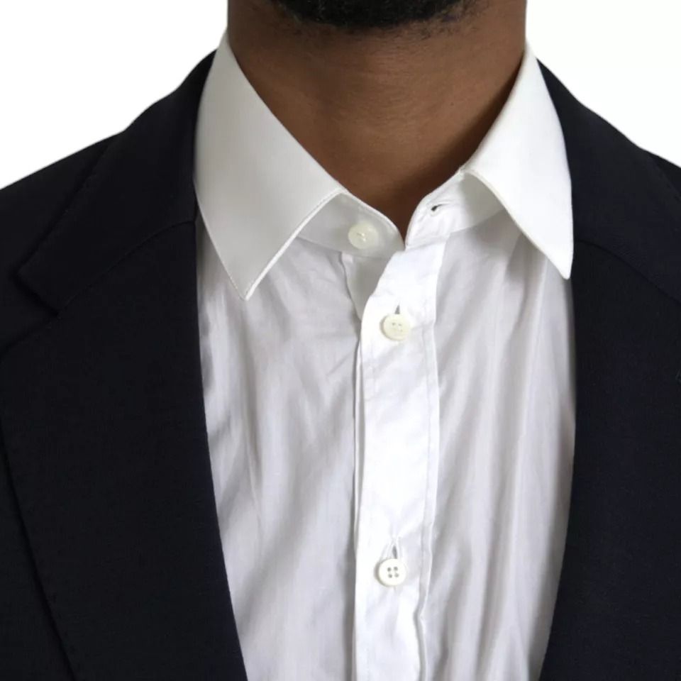Wool Notch Single Breasted Coat Men's Blazer - Dolce & Gabbana - Modalova