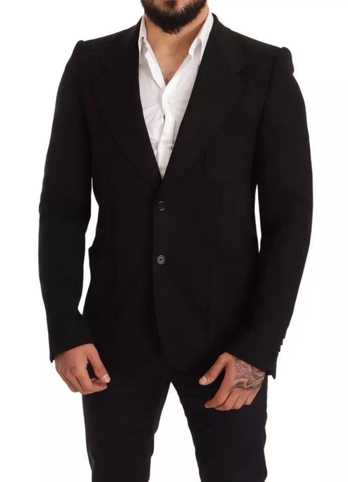 Wool Slim Fit Coat Jacket Men's Blazer - Dolce & Gabbana - Modalova