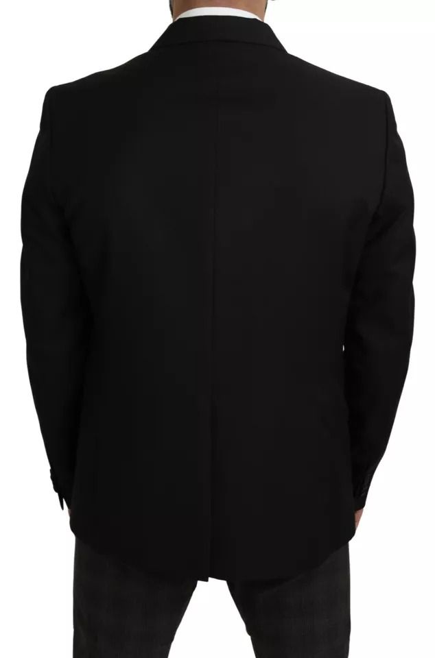 Wool Slim Fit Notch Jacket Men's Blazer - Dolce & Gabbana - Modalova