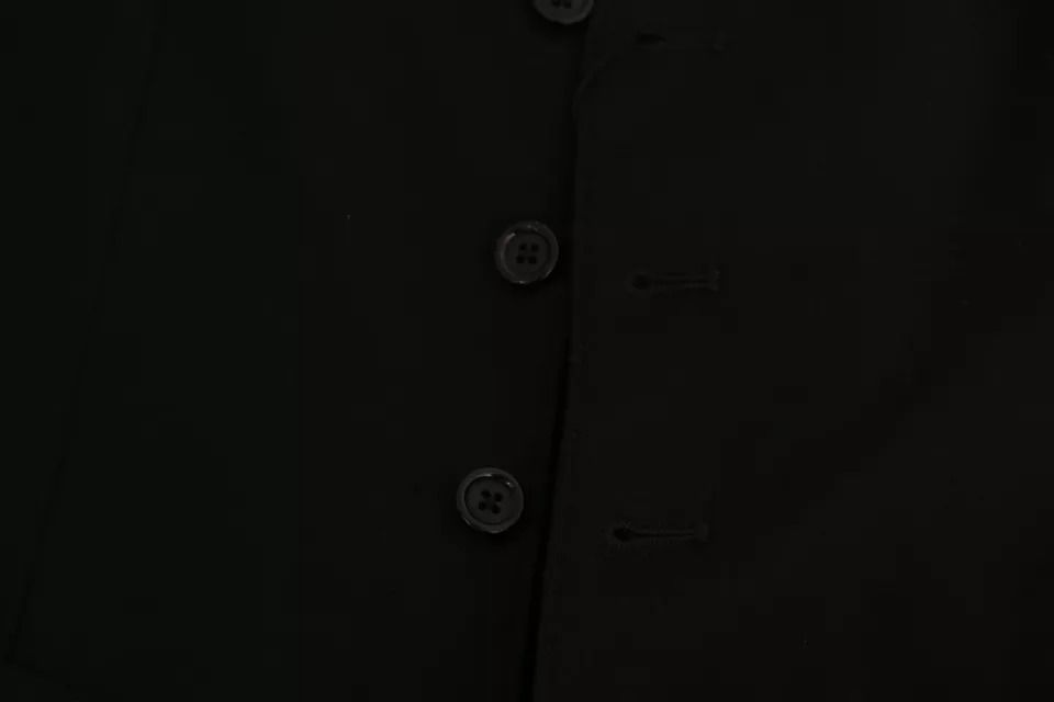 Solid STAFF Slim Fit Waistcoat Men's Vest (Pre-Owned) - Dolce & Gabbana - Modalova