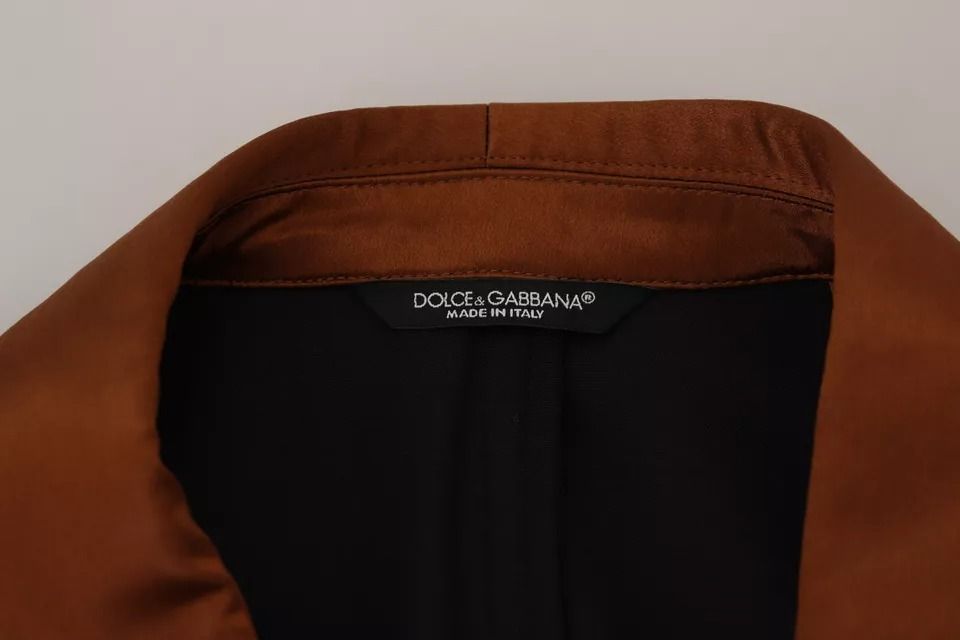 Monkey Print Silk Slim Jacket Men's Blazer - Dolce & Gabbana - Modalova