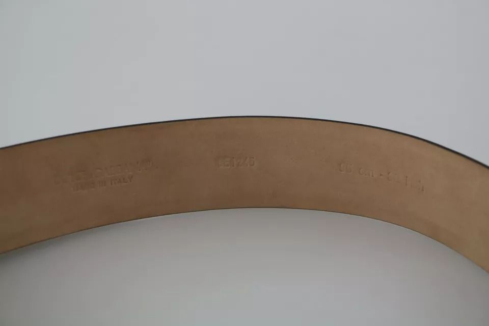 Shiny Leather Crystal Logo Buckle Women's Belt (Pre-Owned) - Dolce & Gabbana - Modalova