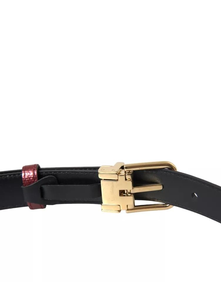 Leather Gold Metal Buckle Men Men's Belt (Pre-Owned) - Dolce & Gabbana - Modalova