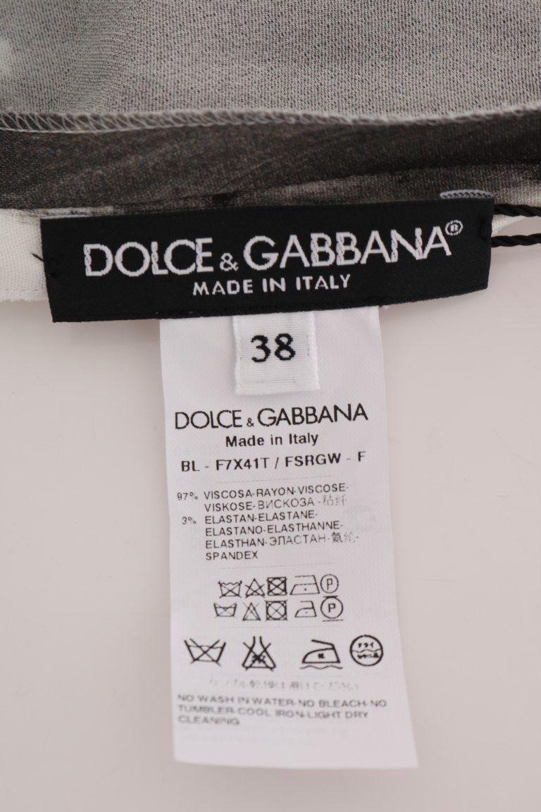 Striped Printed Blouse Women's Top - Dolce & Gabbana - Modalova