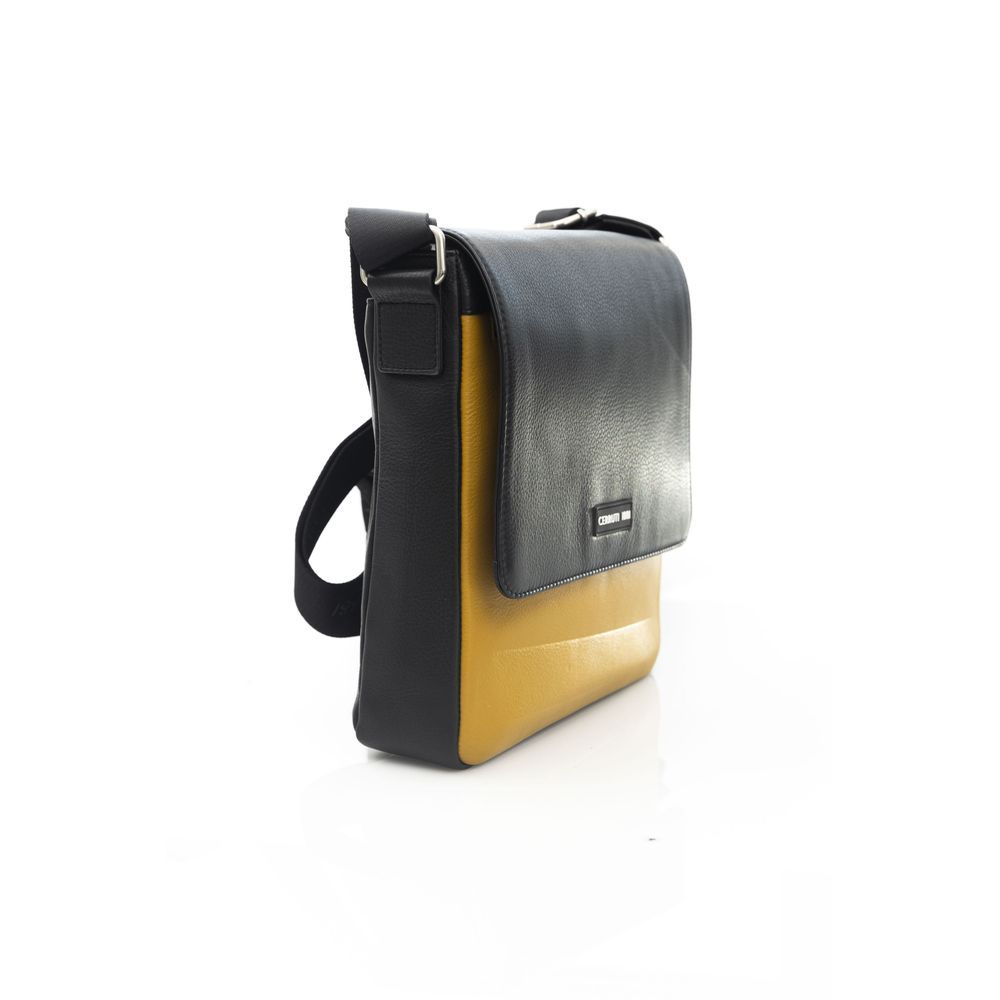 Yellow Leather Men Crossbody Men's Bag - Cerruti 1881 - Modalova