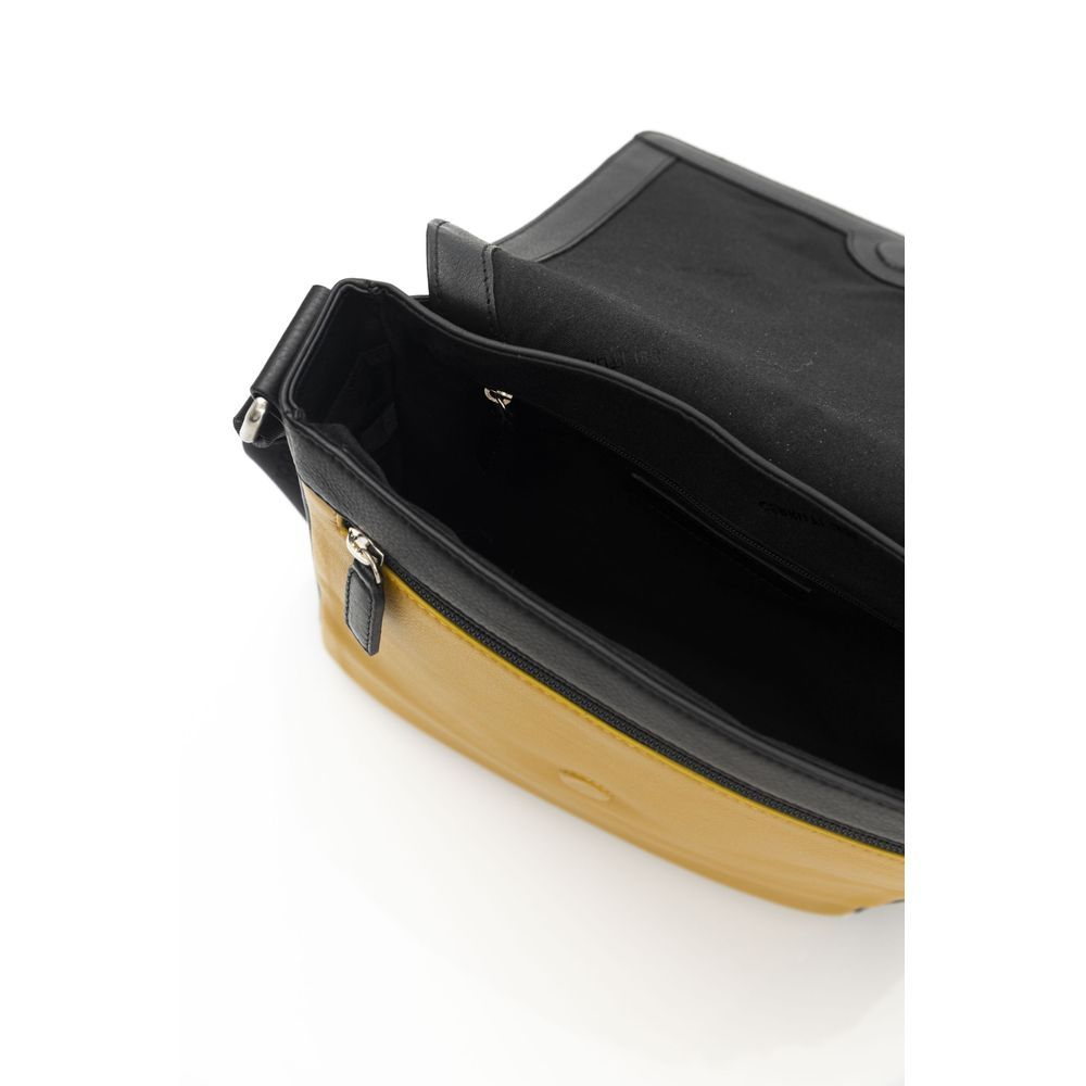 Yellow Leather Men Crossbody Men's Bag - Cerruti 1881 - Modalova