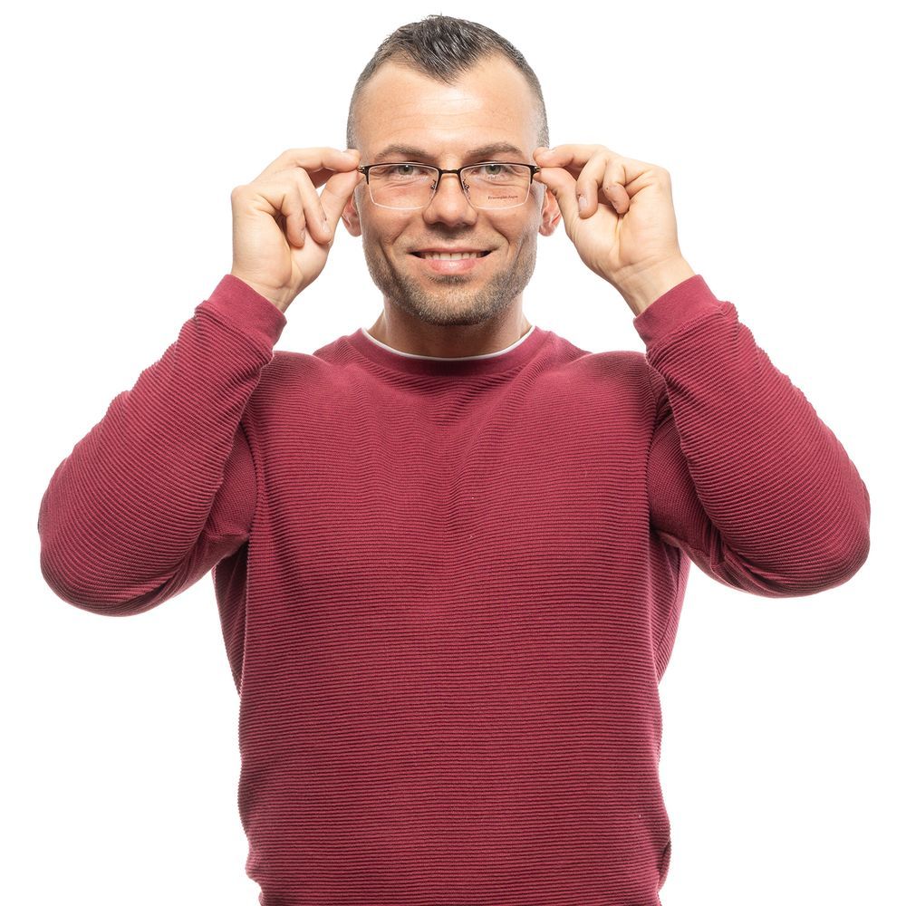 Metal Glasses Men's (Frames) - Ermenegildo Zegna - Modalova