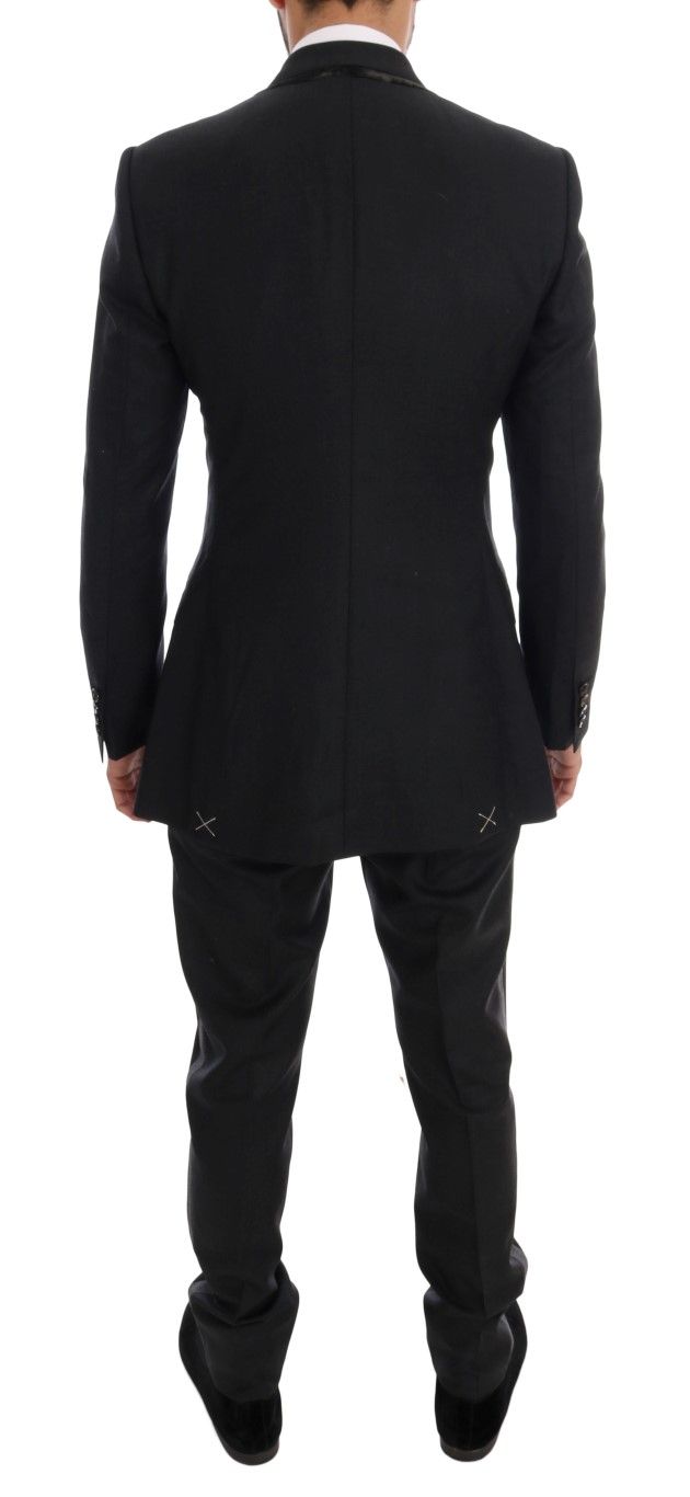 Wool Double Breasted 3 Piece Men's Suit - Dolce & Gabbana - Modalova