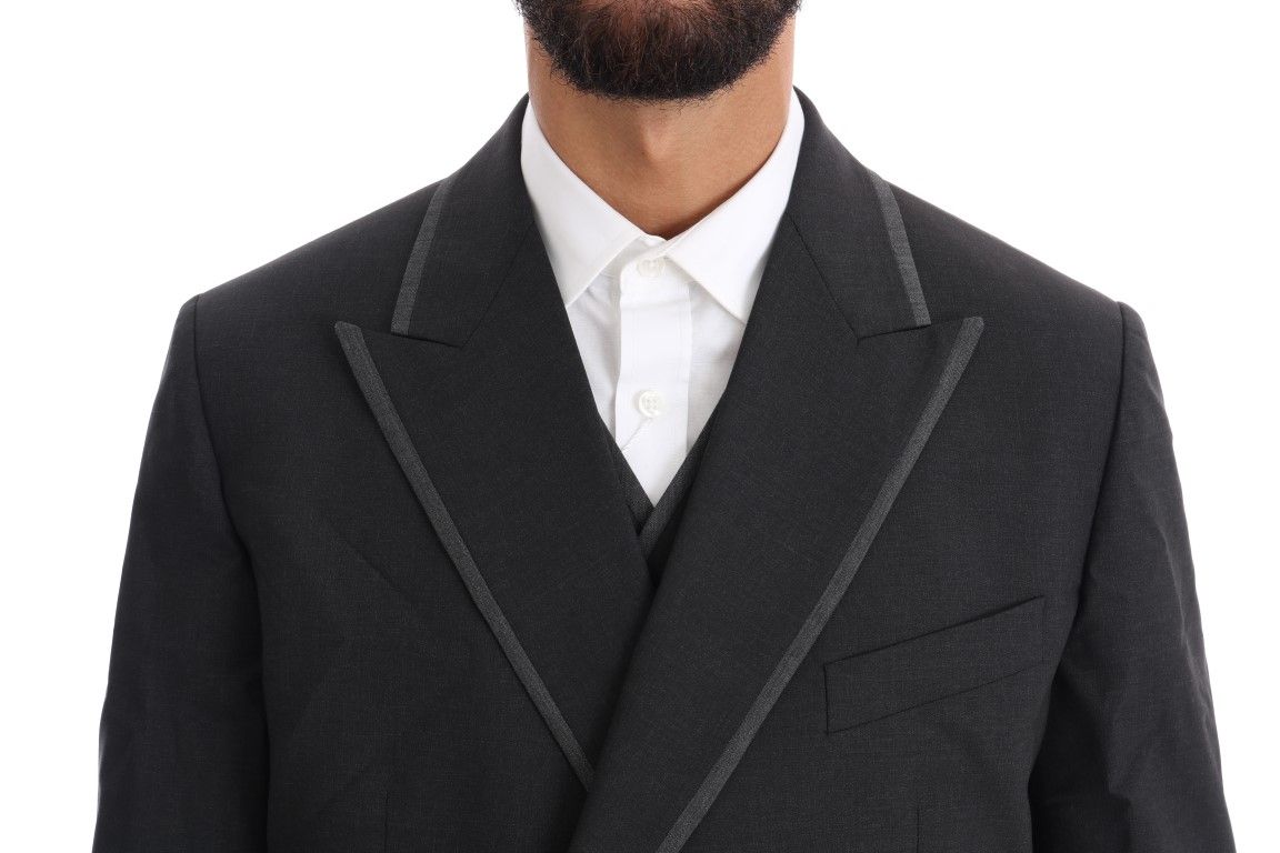 Wool Stretch 3 Piece Two Button Men's Suit - Dolce & Gabbana - Modalova