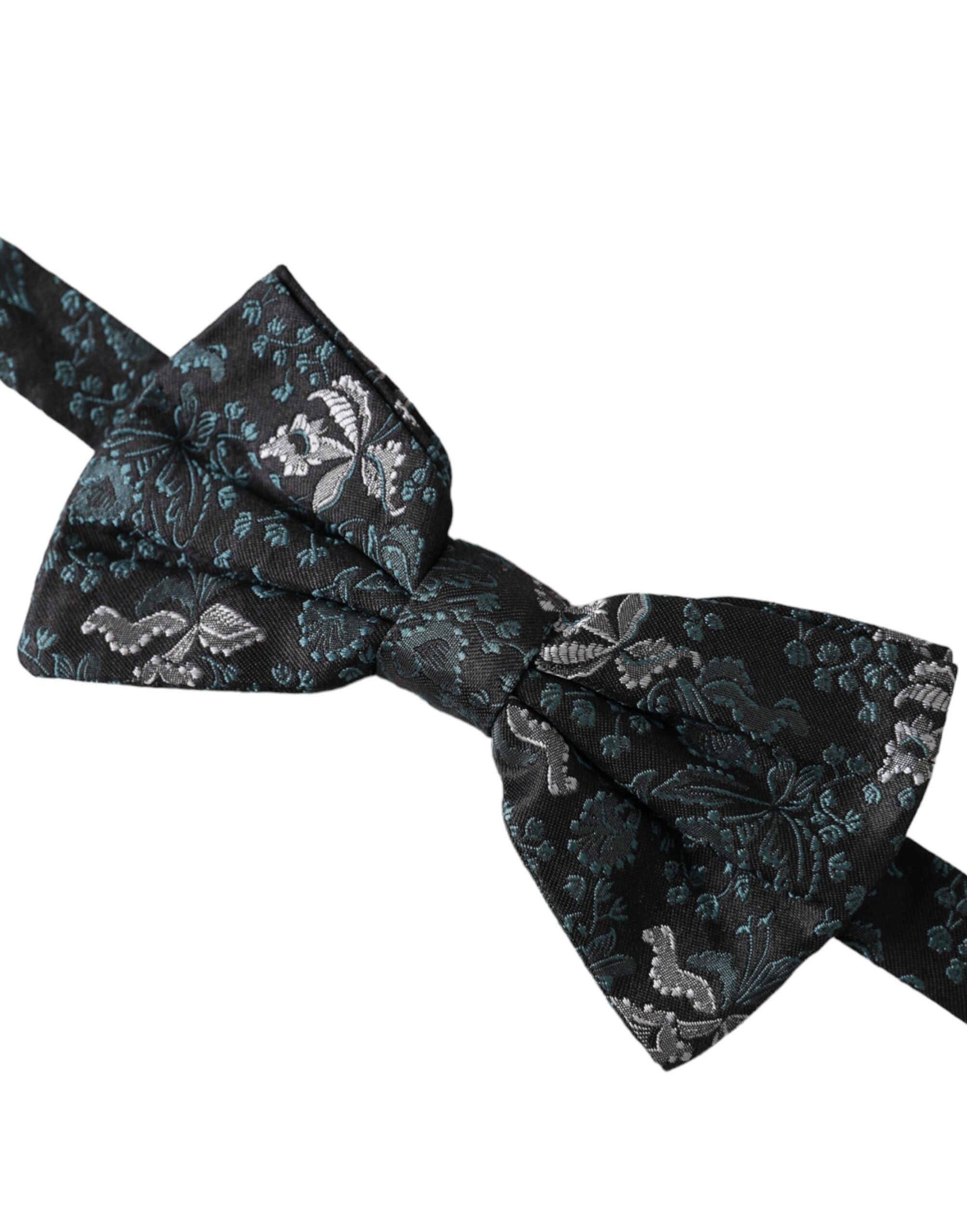 Fantasy Floral Silk Adjustable Neck Men Bow Men's Tie - Dolce & Gabbana - Modalova