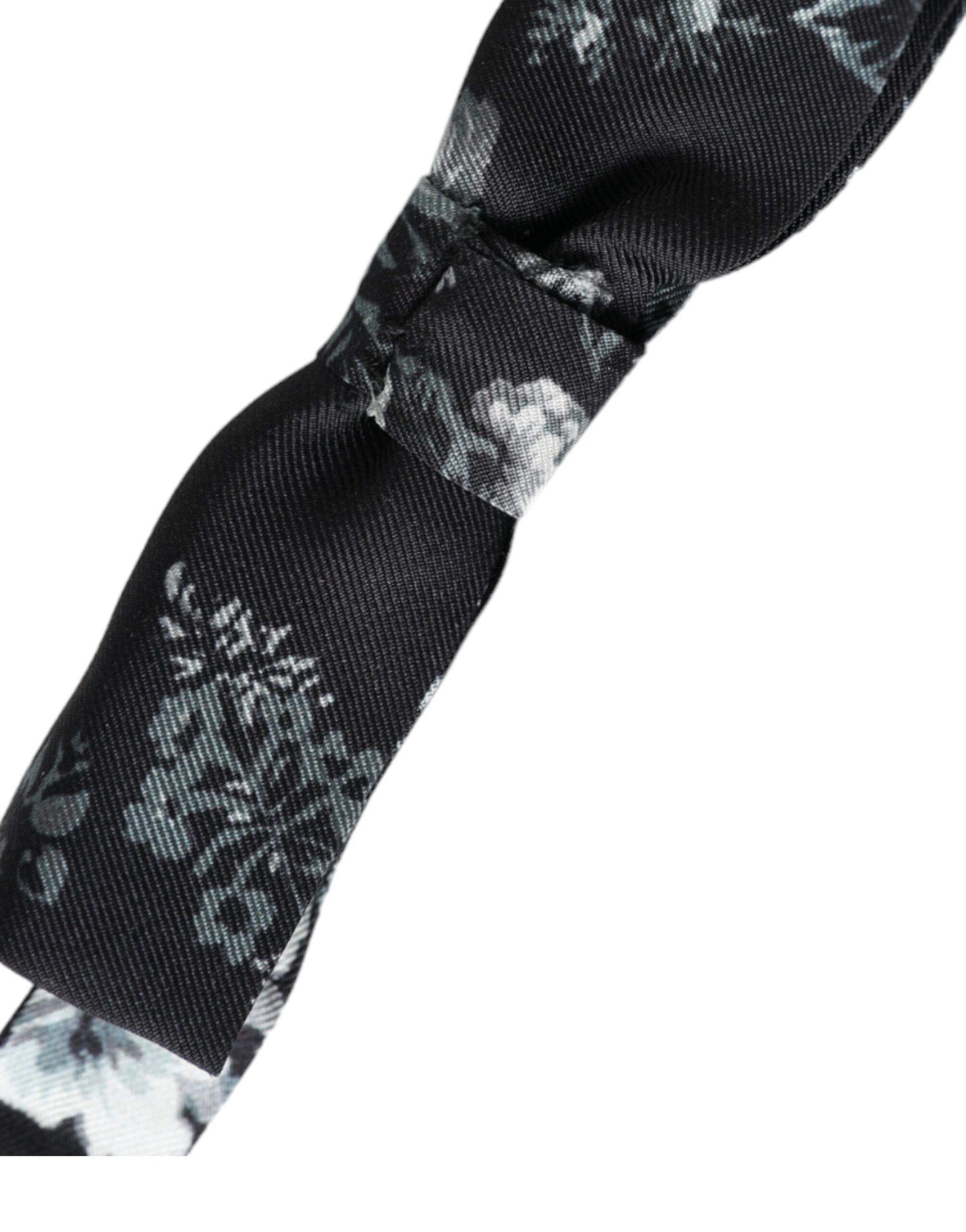 Floral Silk Adjustable Neck Men Bow Men's Tie - Dolce & Gabbana - Modalova