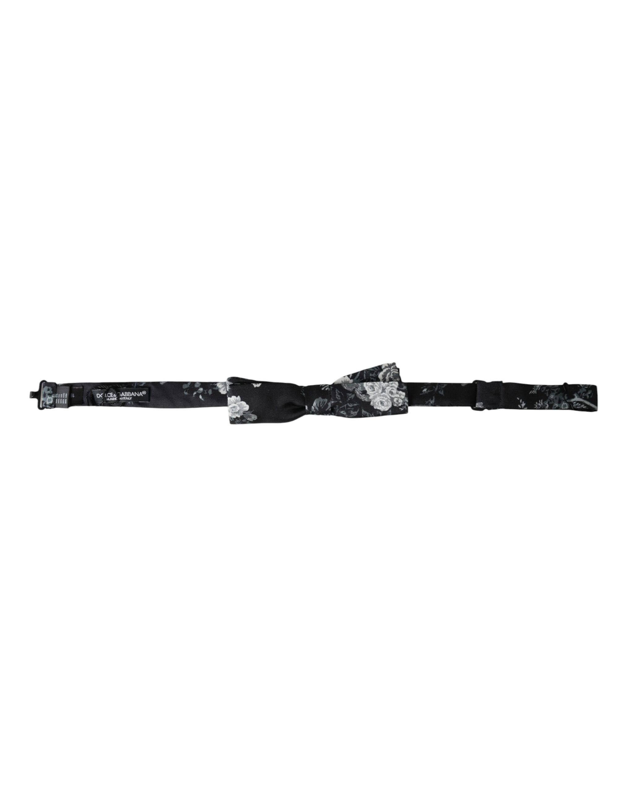 Floral Silk Adjustable Neck Men Bow Men's Tie - Dolce & Gabbana - Modalova