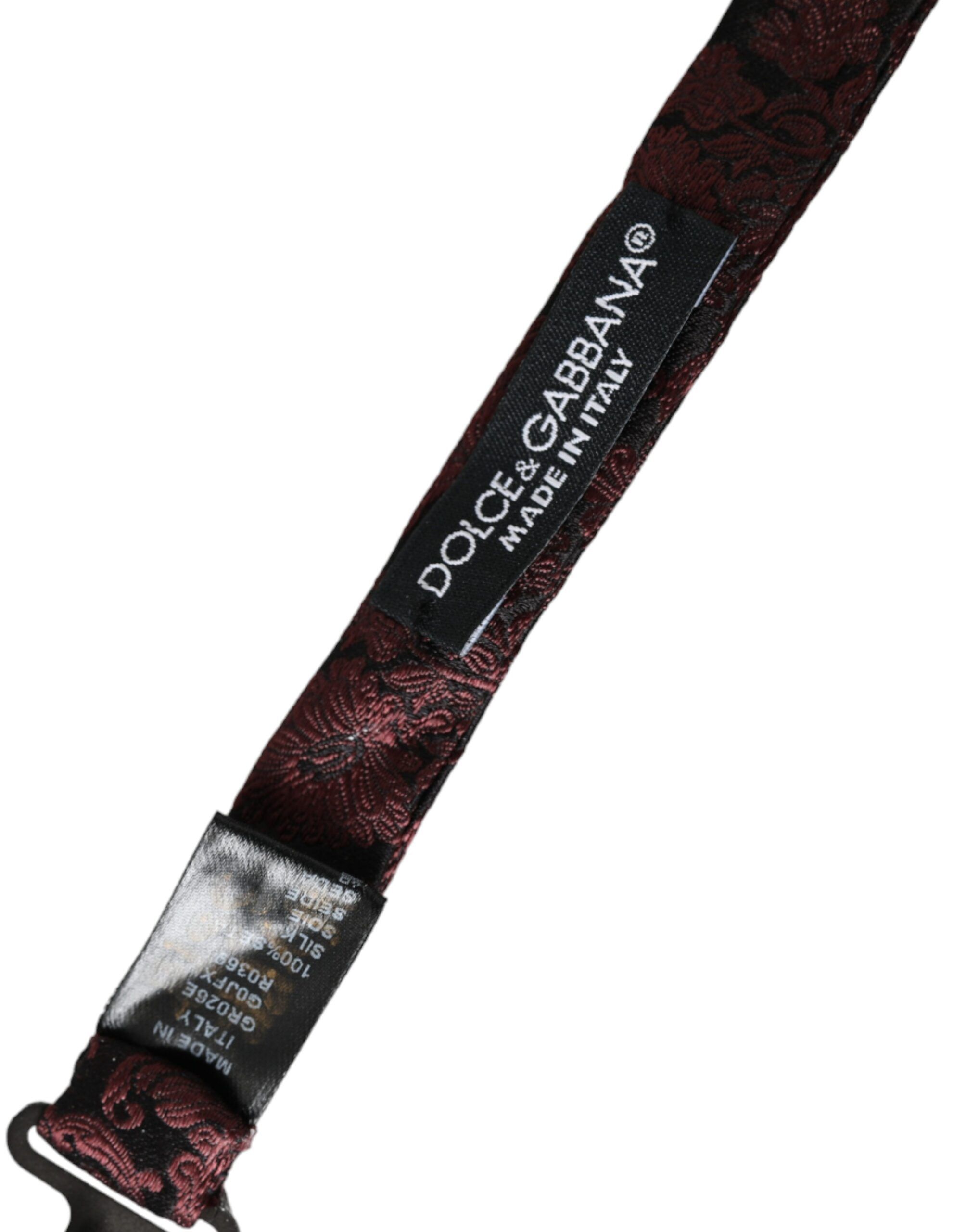 Floral Silk Adjustable Neck Men Bow Men's Tie - Dolce & Gabbana - Modalova