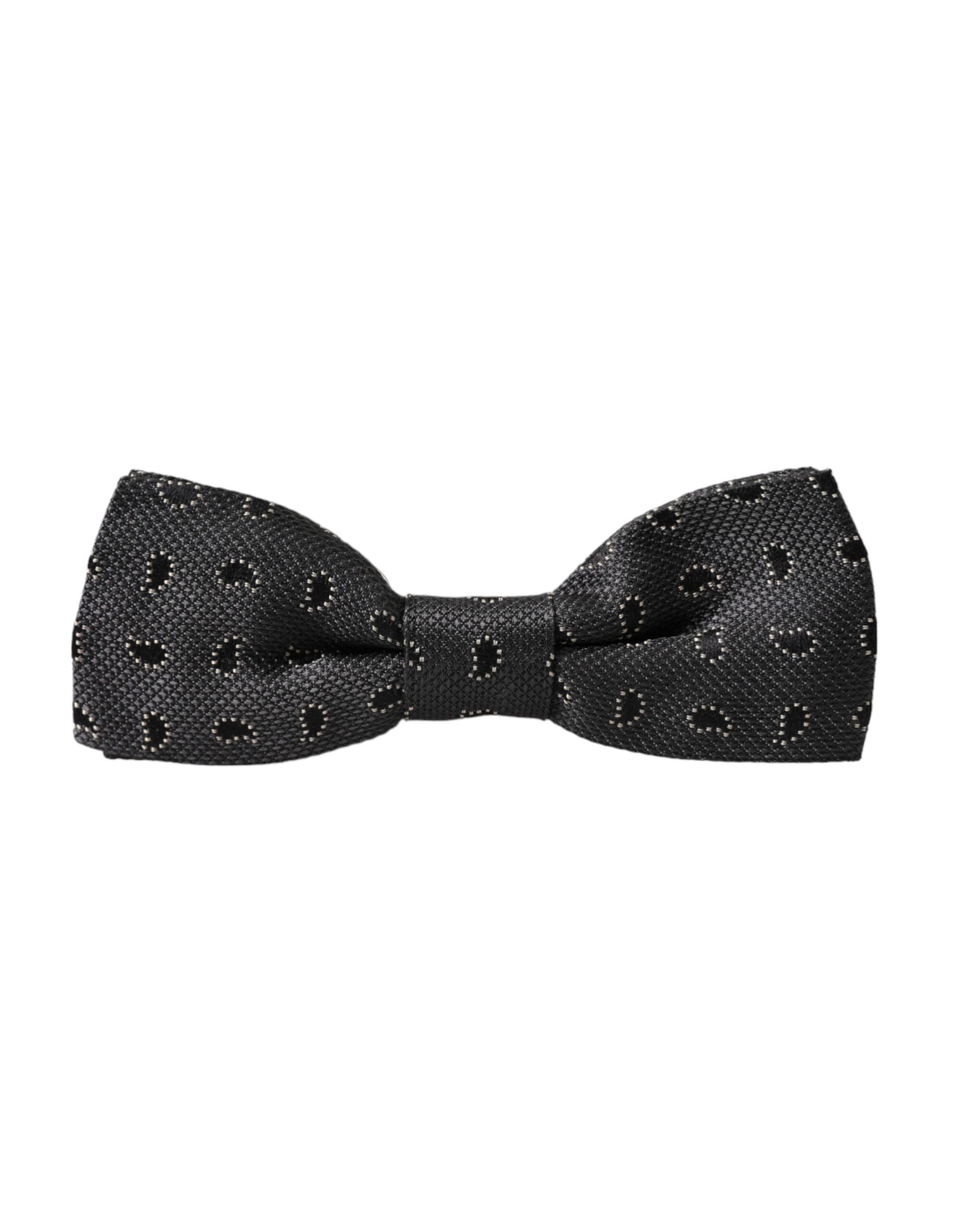 Silk Patterned Adjustable Neck Men Bow Men's Tie - Dolce & Gabbana - Modalova