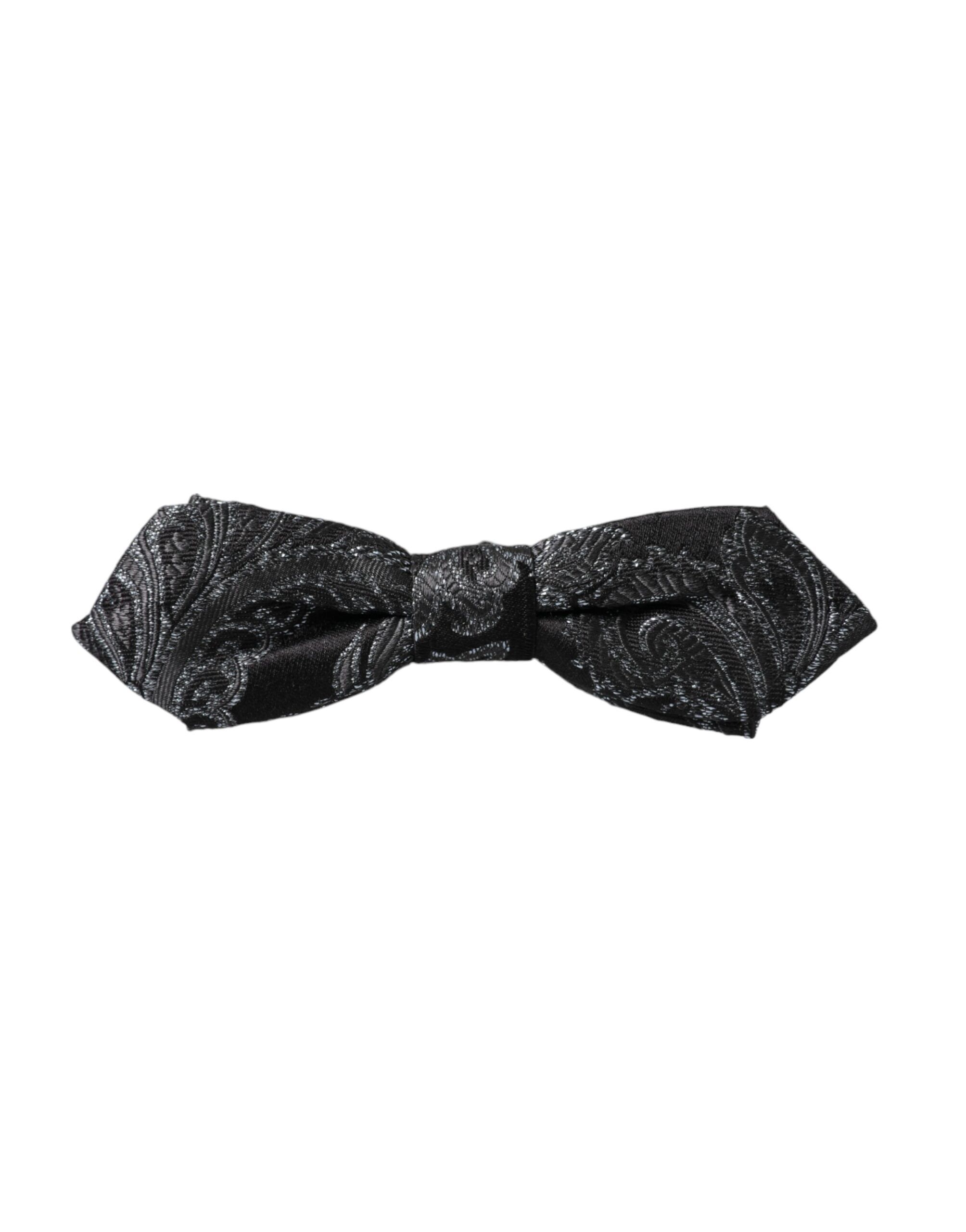 Silk Jacquard Adjustable Neck Men Bow Men's Tie - Dolce & Gabbana - Modalova