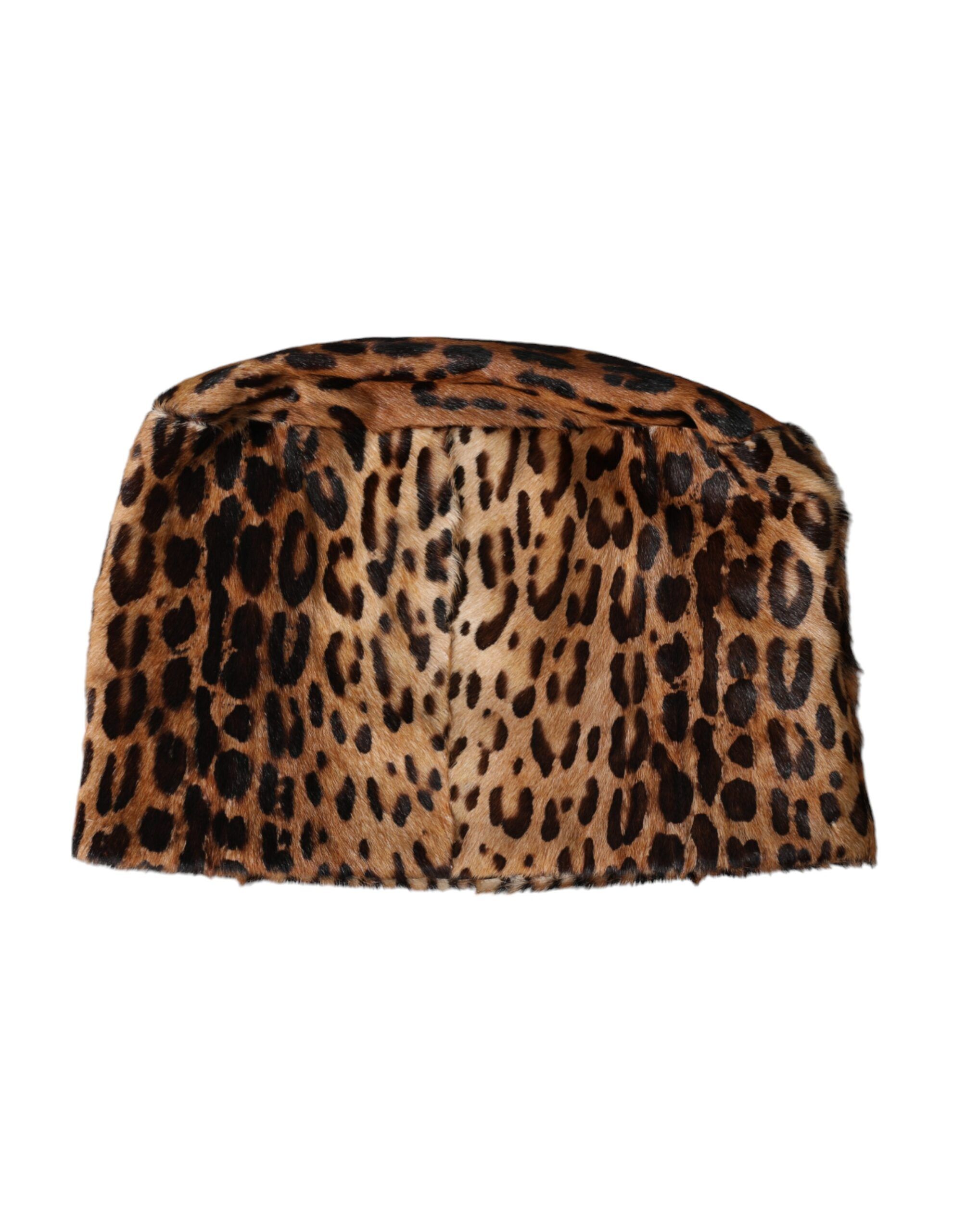 Leopard Fur Women Bucket Women's Hat - Dolce & Gabbana - Modalova