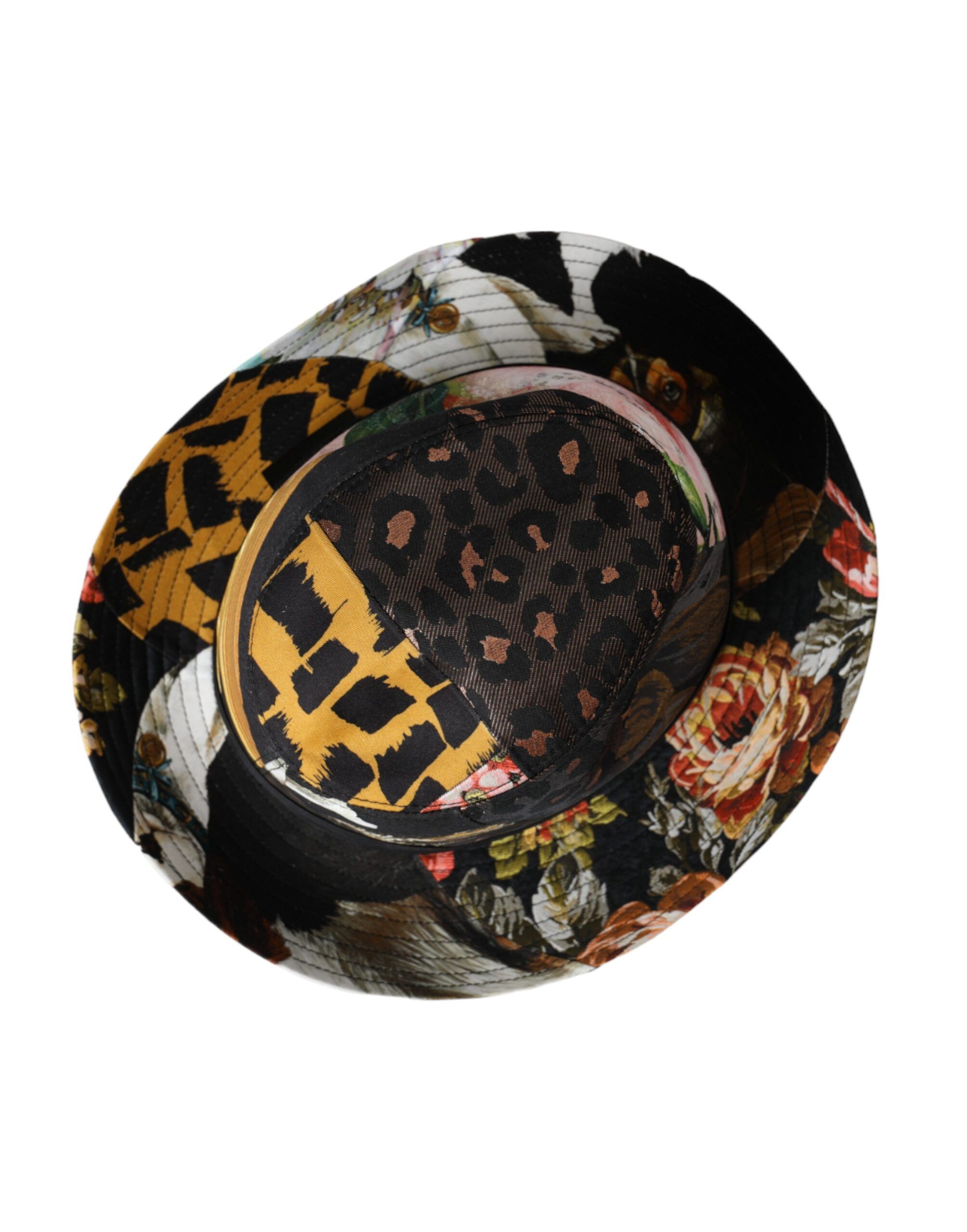 Patchwork Women Fedora Wide Brim Women's Hat - Dolce & Gabbana - Modalova