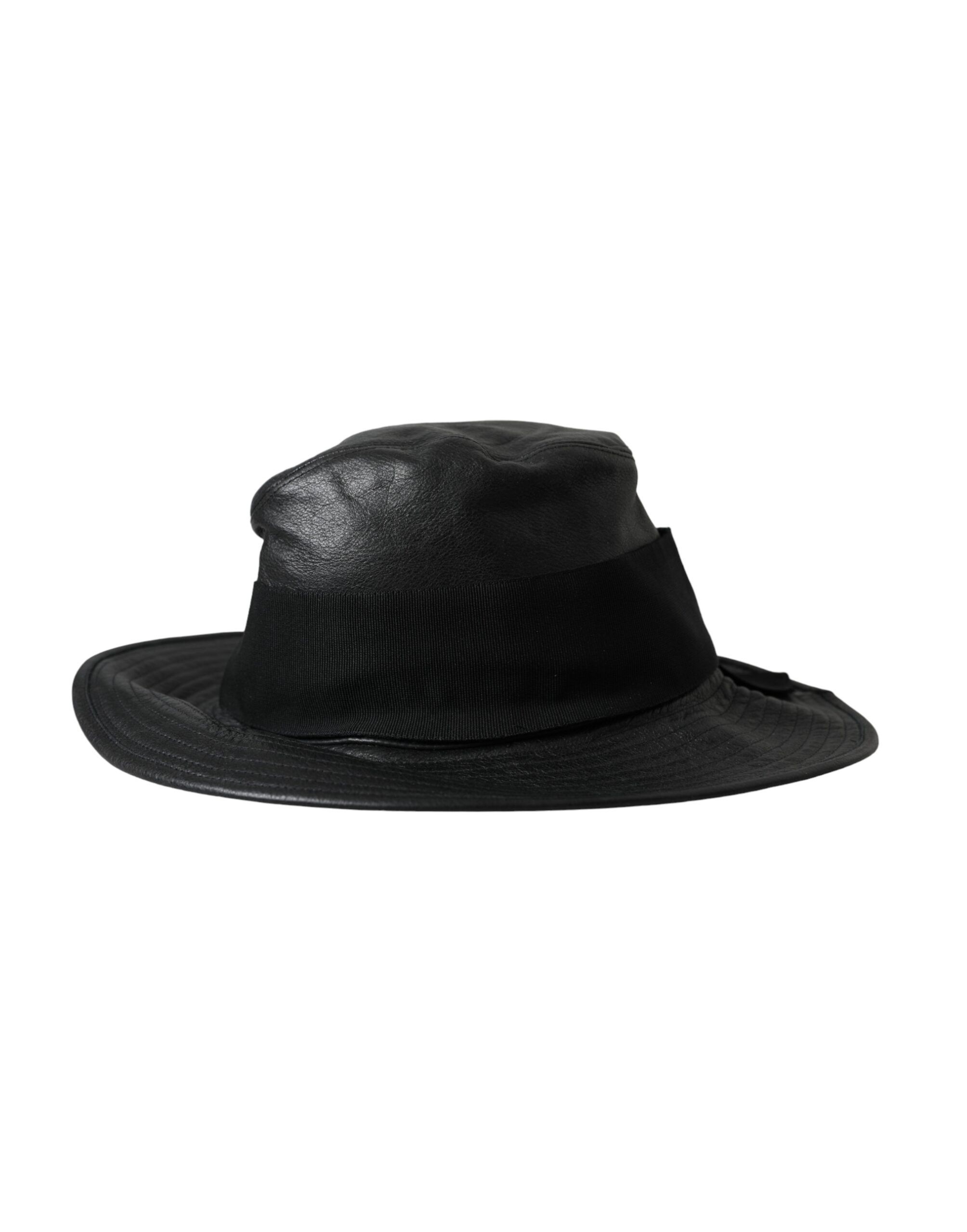 Leather DG Coin Crystal Wide Brim Women's Hat - Dolce & Gabbana - Modalova