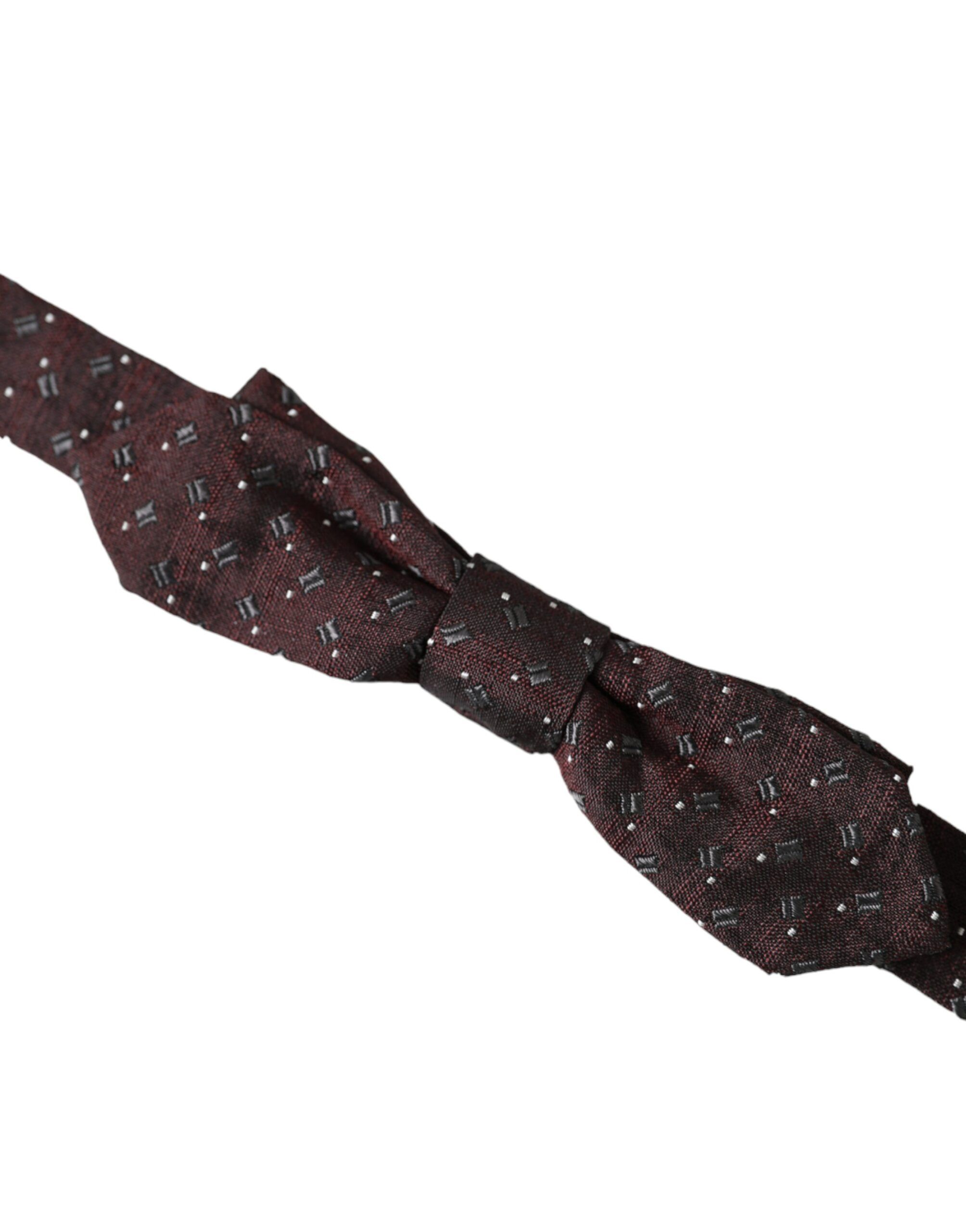 Silk Patterned Adjustable Neck Papillon Bow Men's Tie - Dolce & Gabbana - Modalova