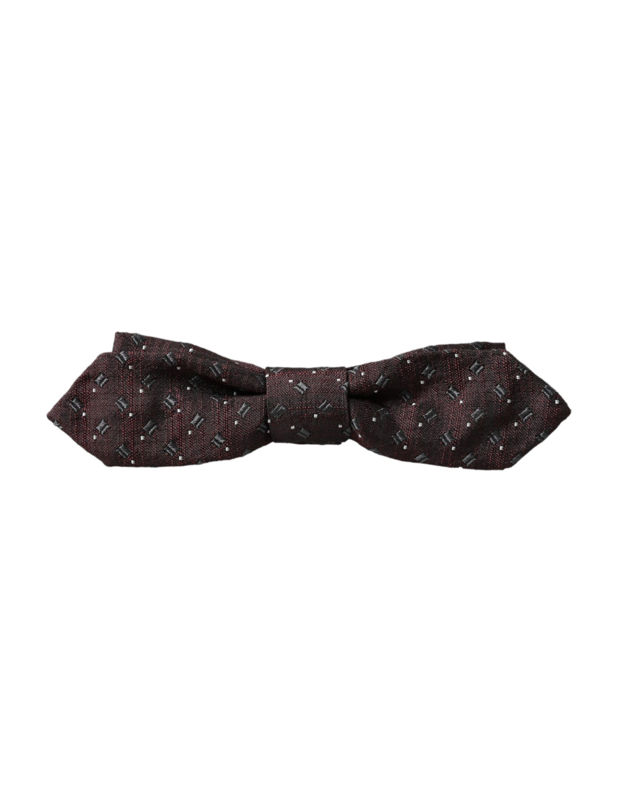 Silk Patterned Adjustable Neck Papillon Bow Men's Tie - Dolce & Gabbana - Modalova